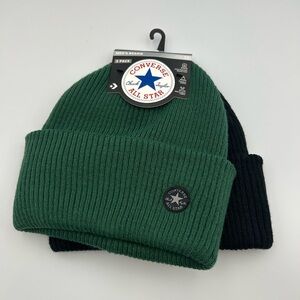*New* Converse All Star Men’s Beanie 2-Pack Green/Black